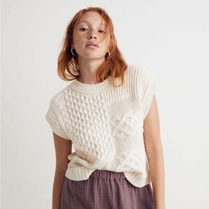 Madewell patchwork sweater vest